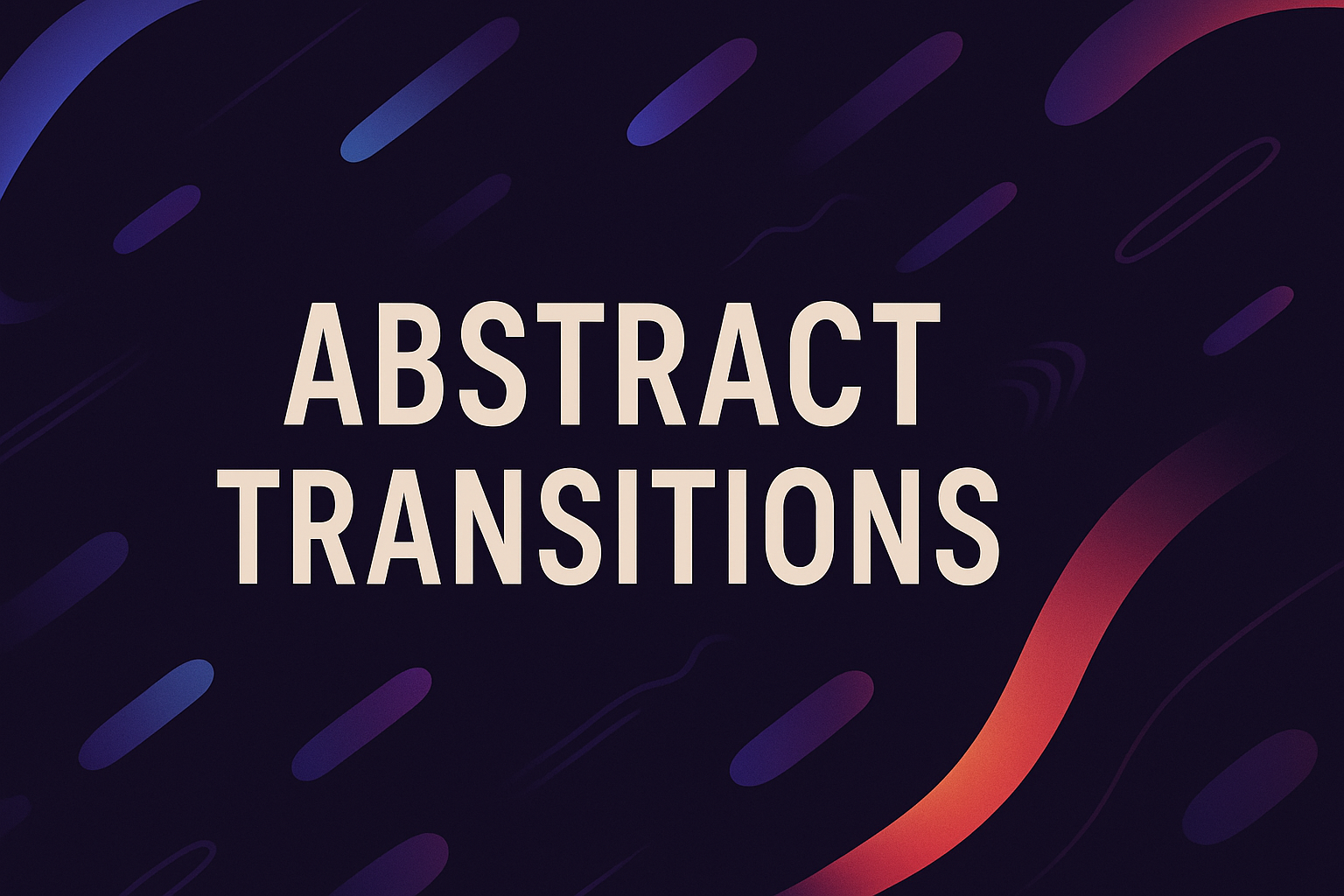 Abstract Transitions Sound Effects