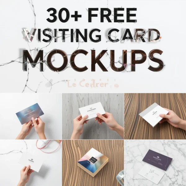 30+ FREE Visiting Card Mockups